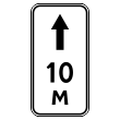 Дорожный знак 8.2.2 «Зона действия» (металл 0,8 мм, III типоразмер: 450х900 мм, С/О пленка: тип А коммерческая)